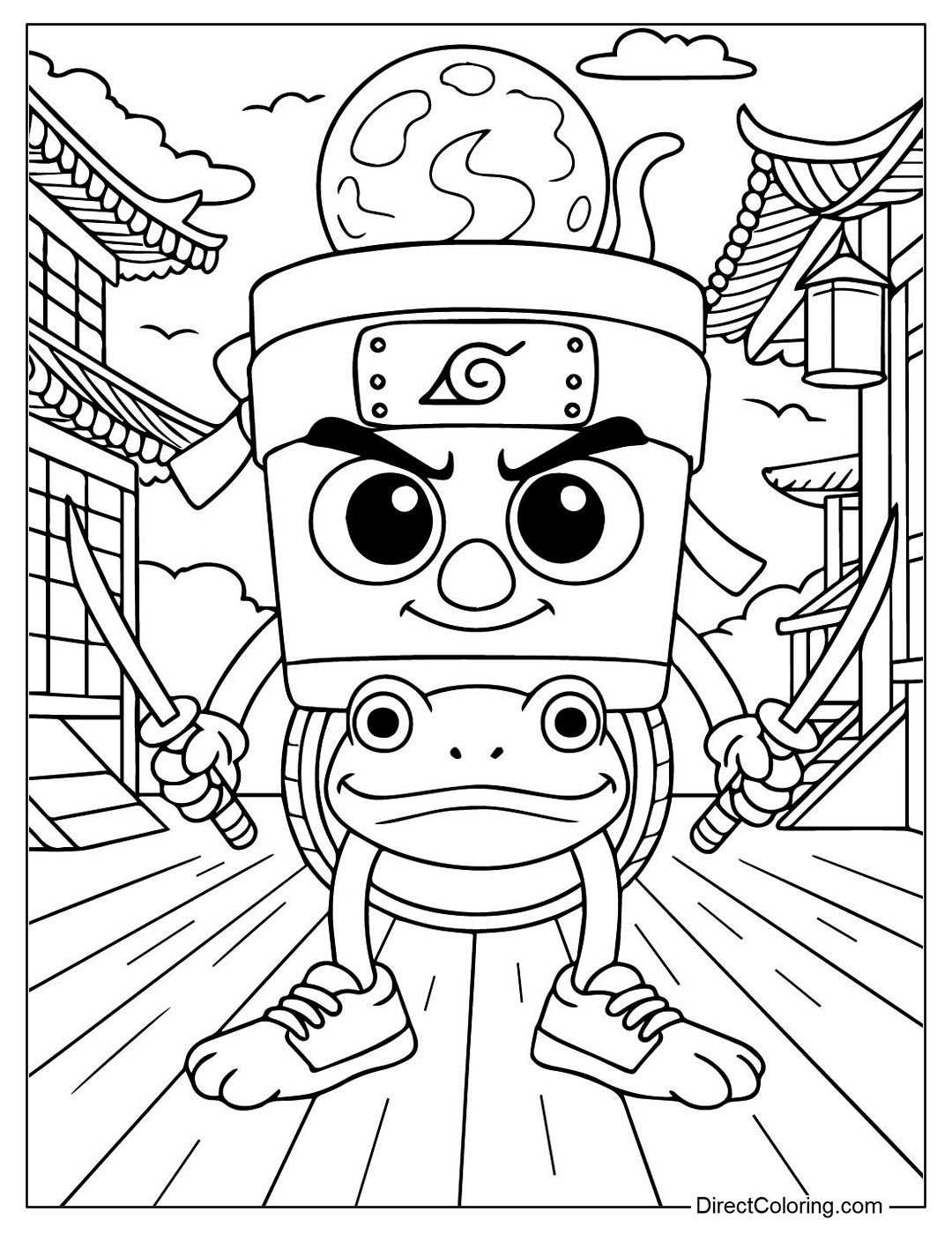Assassino Boneca Coloring Page
